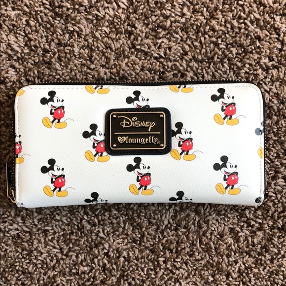 Loungefly Handbags - Loungefly Mickey All Over wallet EUC